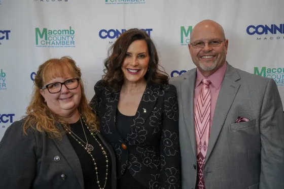 Dawn and Dano with Governor Whitmer